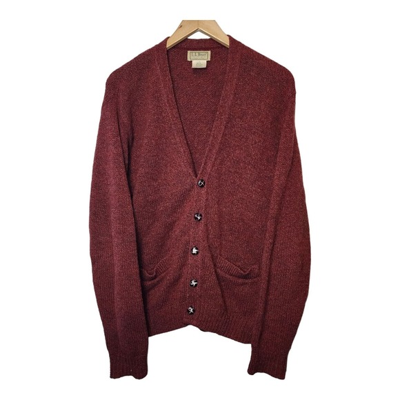 L.L. Bean Sweaters Vintage Ll Bean Cardigan Sweater Wool Mens